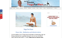 Desktop Screenshot of essentialyogaformen.com